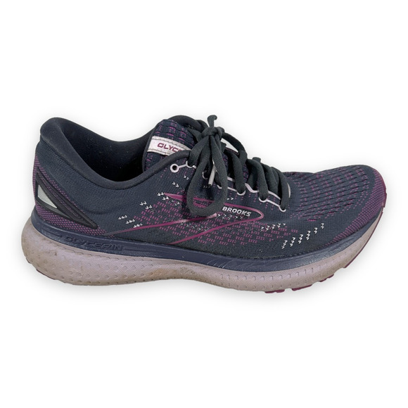 Brooks Glycerin 19 Sneakers Womens 8.5 Running Shoes Ombre Gray Purple Lace - Picture 1 of 9